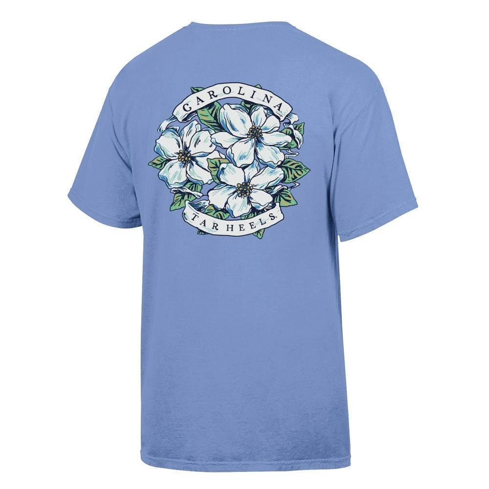 UNC Floral Banner Comfort Wash Tee