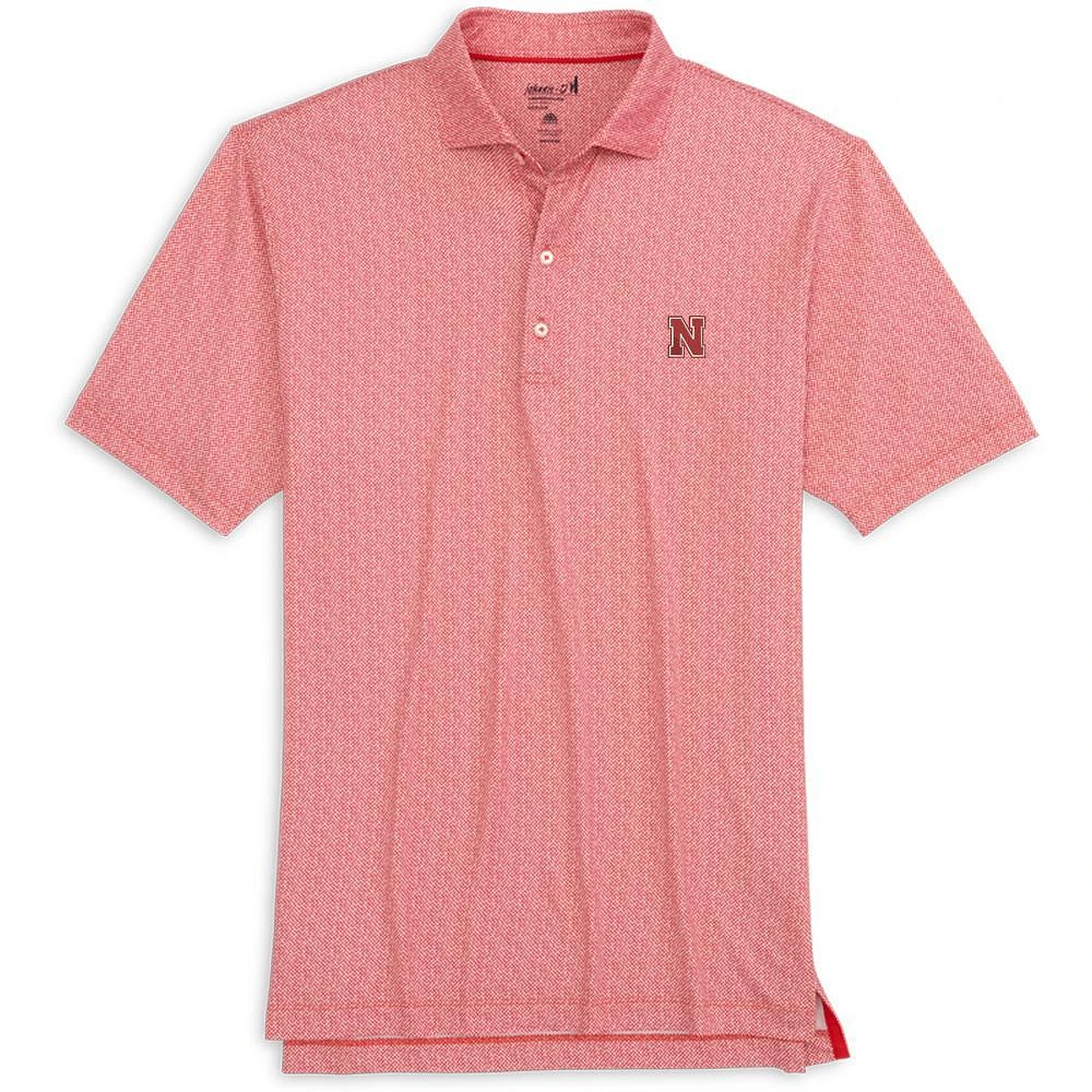 Nebraska Johnnie-O Hinson Jersey Performance Polo