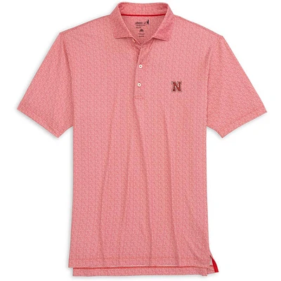 Nebraska Johnnie-O Hinson Jersey Performance Polo