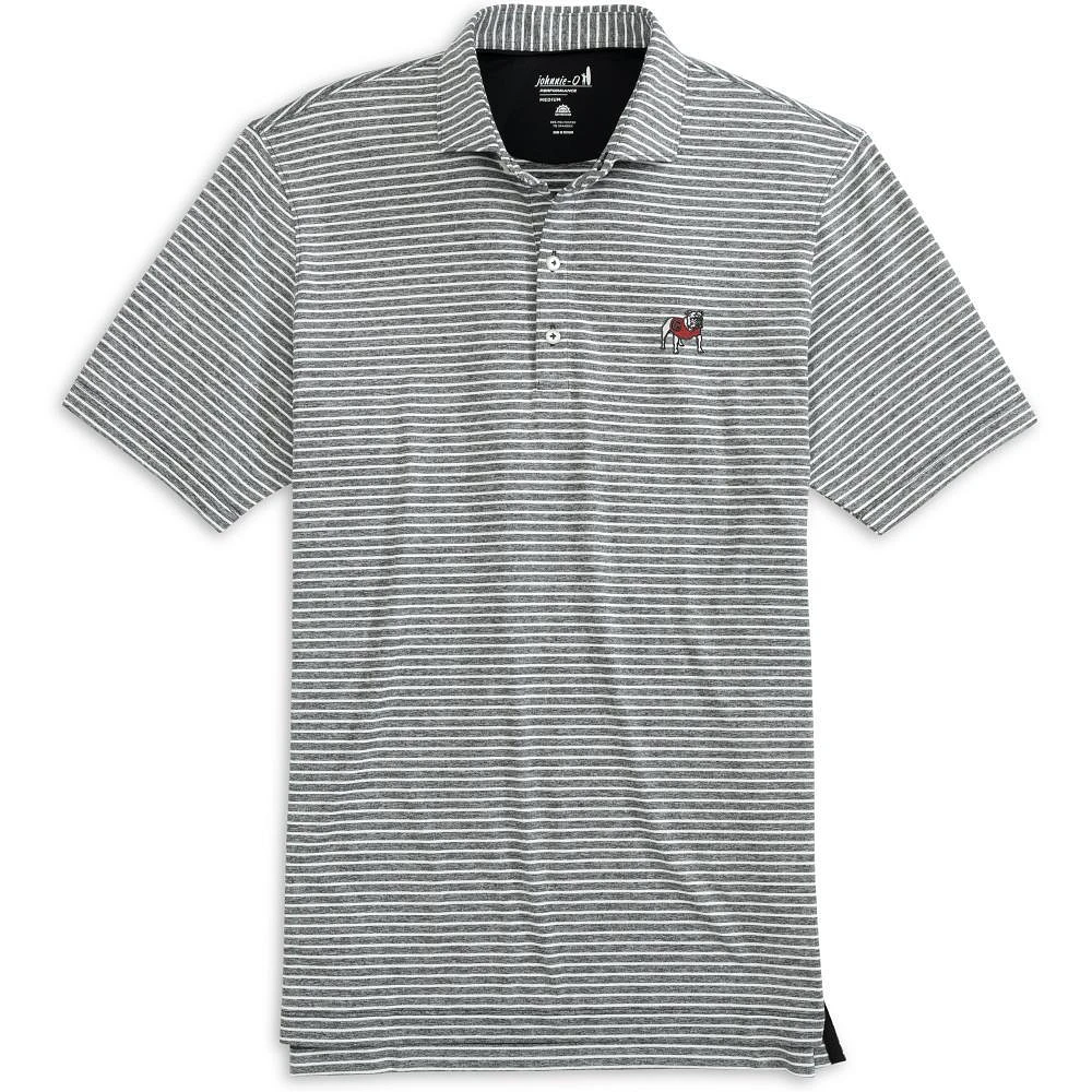 Georgia Johnnie-O Clipper Striped Jersey Performance Polo