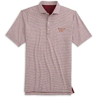 Virginia Tech Johnnie-O Clipper Striped Jersey Performance Polo