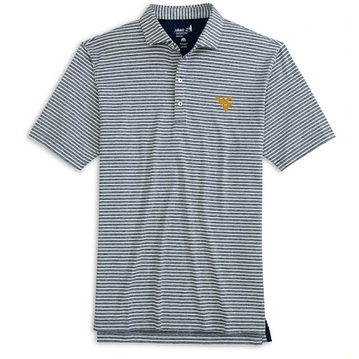 West Virginia Johnnie-O Clipper Striped Jersey Performance Polo