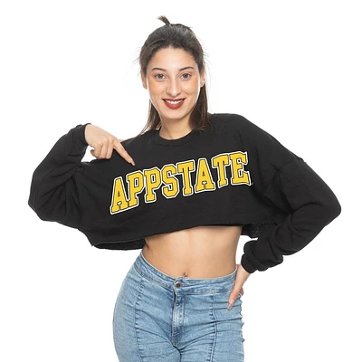 App State Zoozatz Uber Crop Fleece Crew