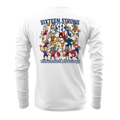 SEC Basketball Illustrations Comfort Colors Long Sleeve Tee