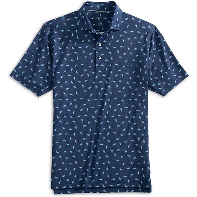 UNC Johnnie-O Stadium Exeter Printed Performance Polo