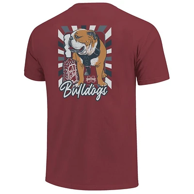 Mississippi State Mascot Frame Comfort Colors Tee