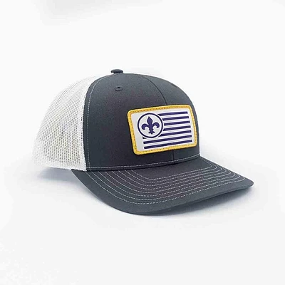 Fleur-De-Lis Patch Trucker Hat