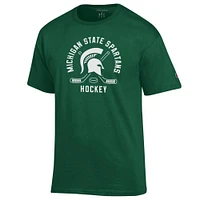 Michigan State Champion Circle Logo Hockey Tee