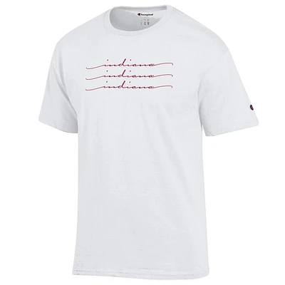 Indiana Champion Women's Script Repeat Tee