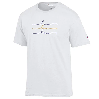 LSU Champion Women's Script Repeat Tee