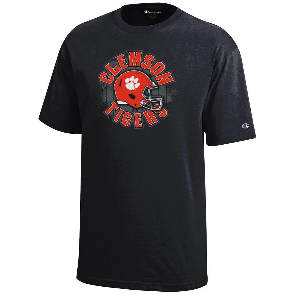 Clemson Champion YOUTH Circle Helmet Tee