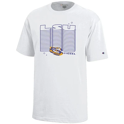 LSU Champion YOUTH Wordmark Repeat Tee