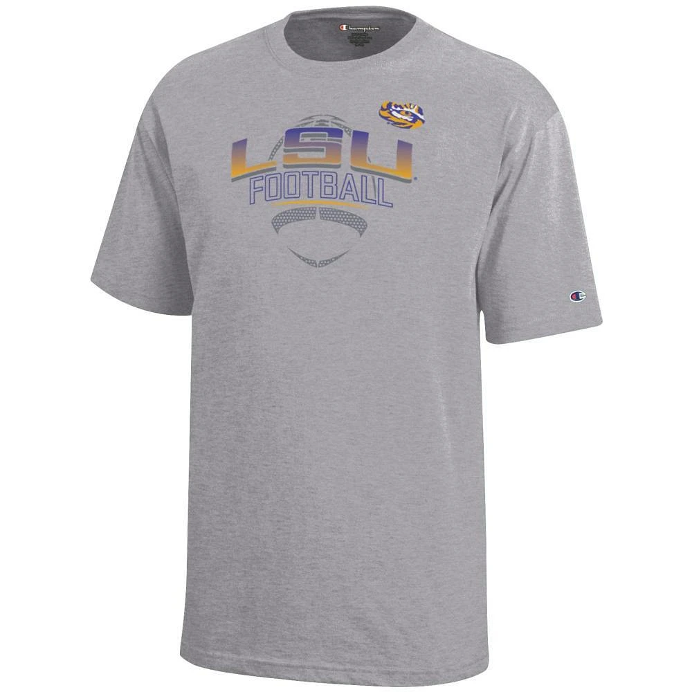 LSU Champion YOUTH Arch Tonal Football Tee