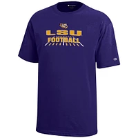 LSU Champion YOUTH Wordmark Football Field Tee