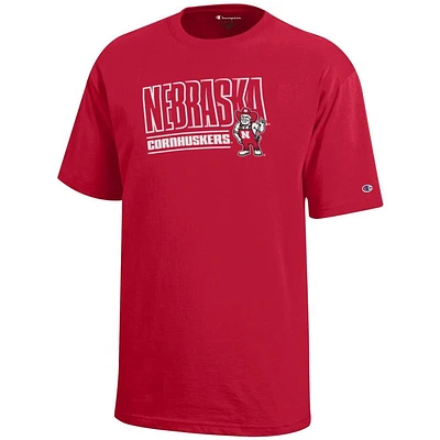 Nebraska Champion YOUTH Diagonal Tee