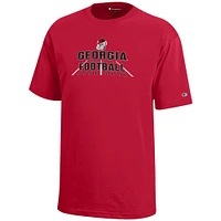 Georgia Champion YOUTH Wordmark Football Field Tee