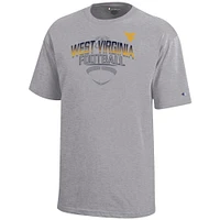 West Virginia Champion YOUTH Arch Tonal Football Tee