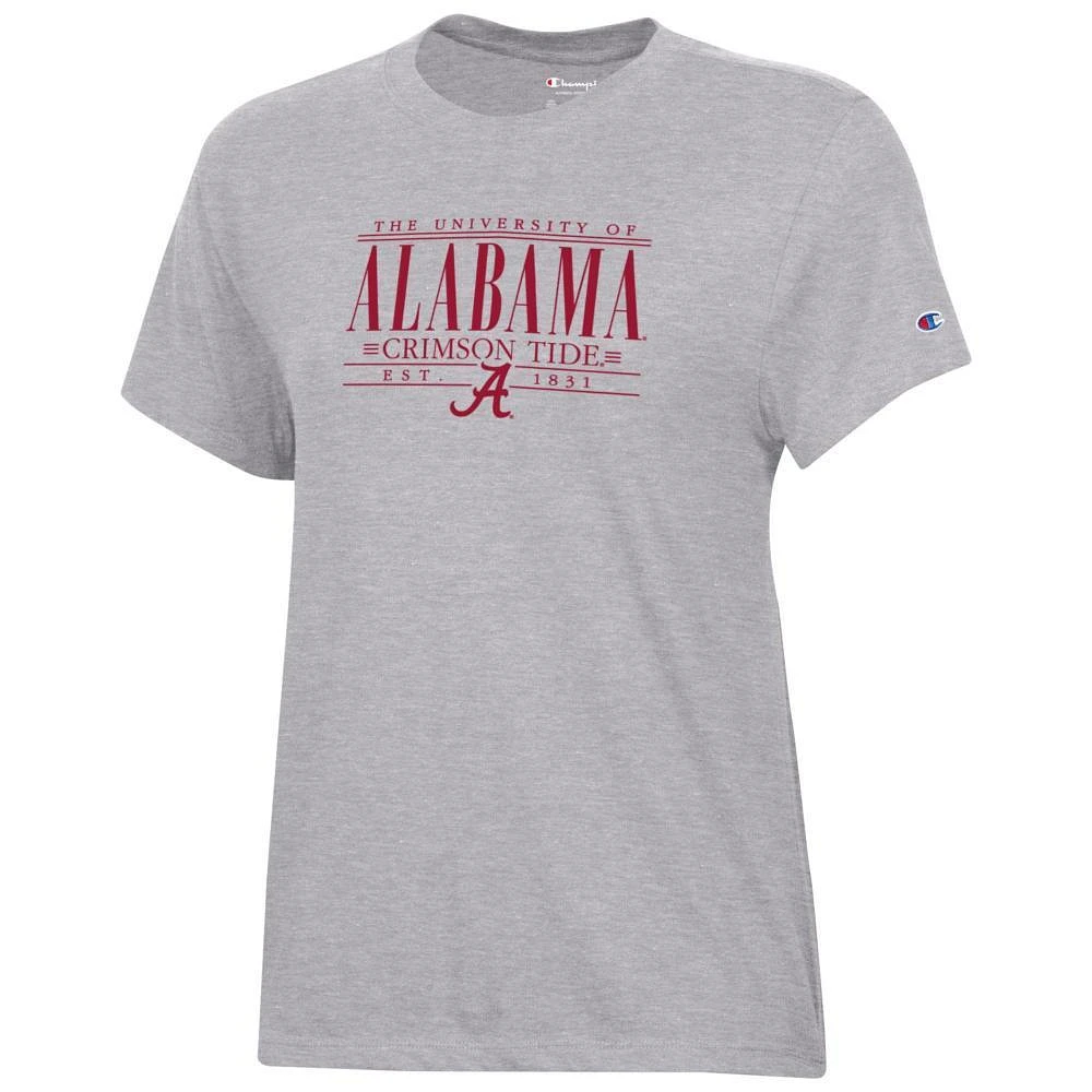 Alabama Champion Women's Bar Stack Core Tee