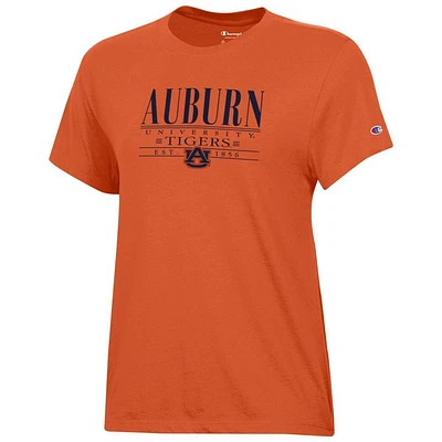 Auburn Champion Women's Bar Stack Core Tee