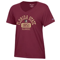 Florida State Champion Women's Arch Logo City Core V-Neck