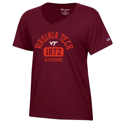 Virginia Tech Champion Women's Arch Logo City Core V-Neck