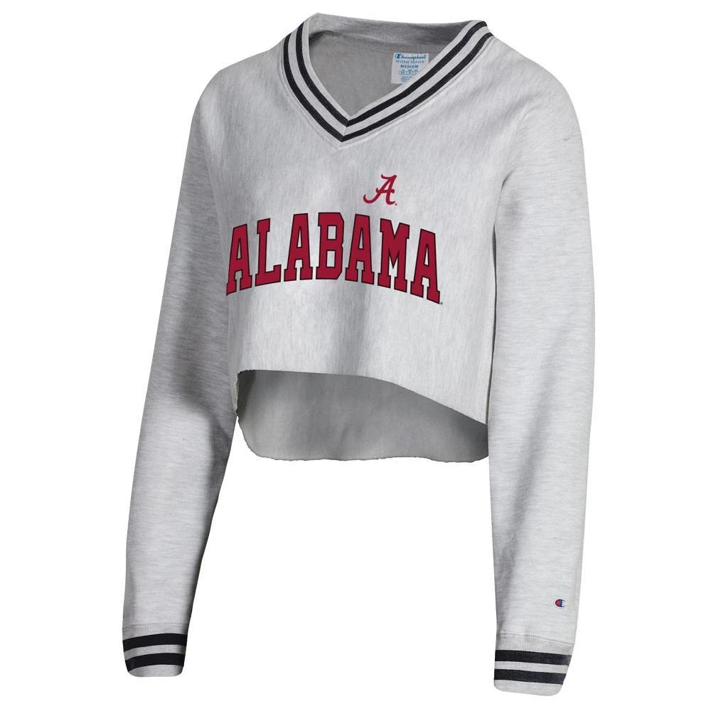 Alabama Champion Women's Reverse Weave Higher Ed Cropped V-Neck