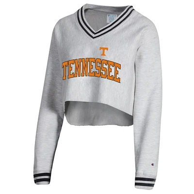 Tennessee Champion Women's Reverse Weave Higher Ed Cropped V-Neck