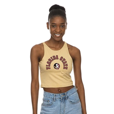 Florida State Zoozatz First Down Arch Logo Crop Tank Top