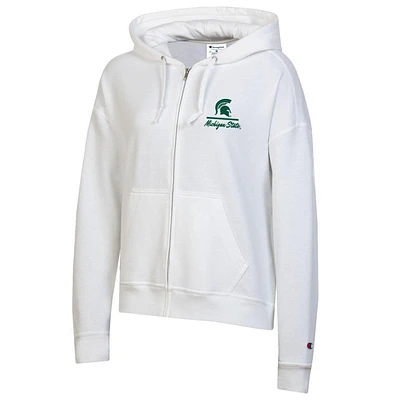 Michigan State Champion Women's Logo Line Script Powerblend Full Zip