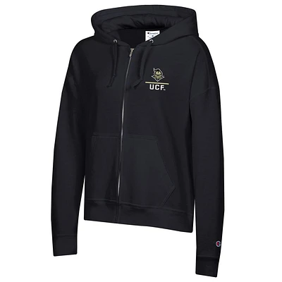 UCF Champion Women's Logo Line Script Powerblend Full Zip