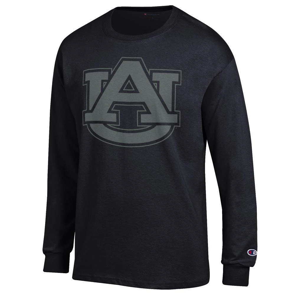 Auburn Champion Tonal Giant Logo Long Sleeve Tee