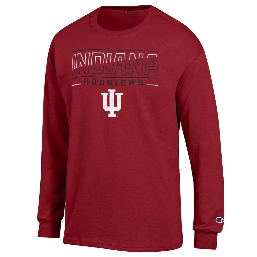 Indiana Champion Split Color Straight Long Sleeve Tee