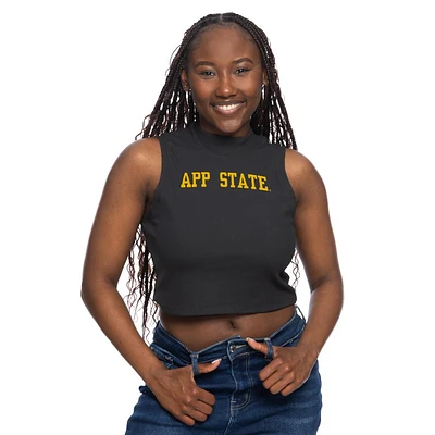 App State Zoozatz Mock Neck Ribbed Tank Top