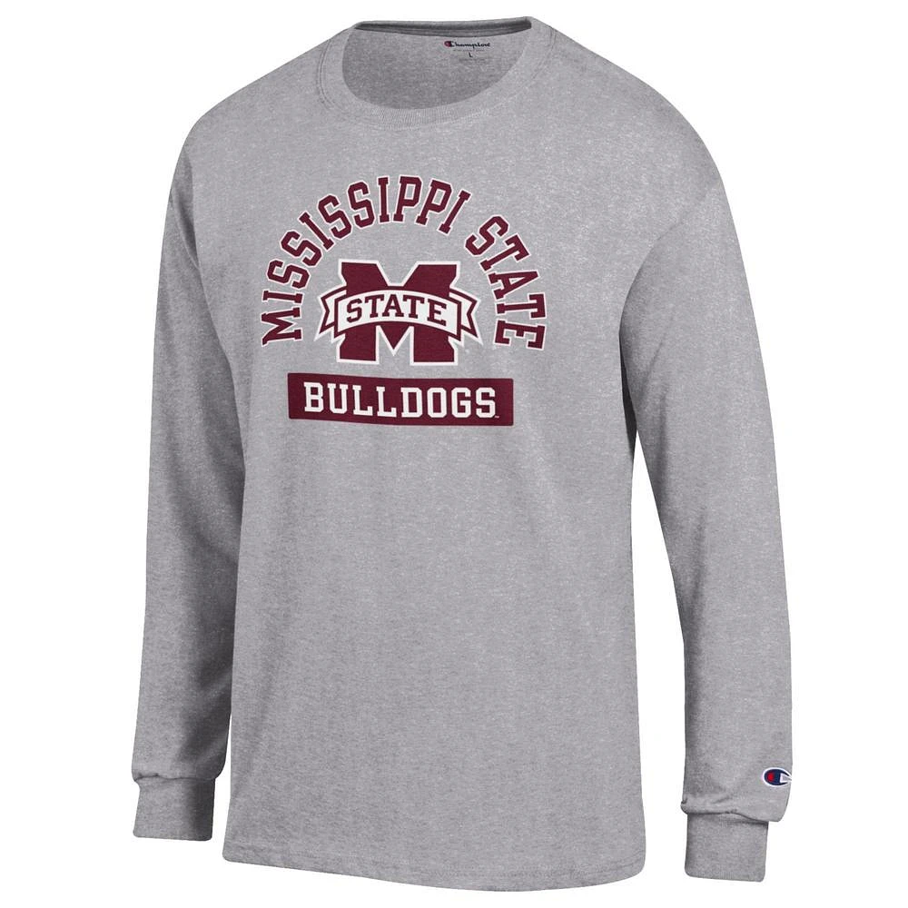 Mississippi State Champion Arch Logo Pill Long Sleeve Tee