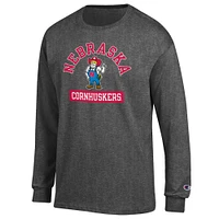 Nebraska Champion Arch Logo Pill Long Sleeve Tee