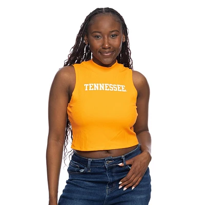 Tennessee Zoozatz Mock Neck Ribbed Tank Top