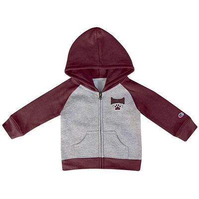 Mississippi State Champion Infant Raglan Full Zip Hoodie