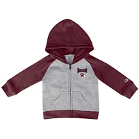 Mississippi State Champion Toddler Raglan Full Zip Hoodie