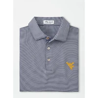 West Virginia Peter Millar Jubilee Stripe Polo