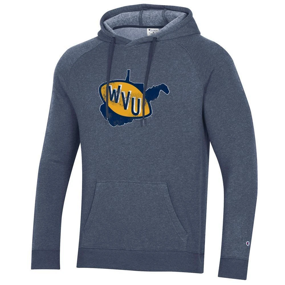 West Virginia Champion Vault State Triumph Fleece Raglan Hoodie