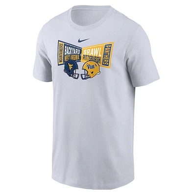 West Virginia Nike Backyard Brawl Head to Core Cotton Tee