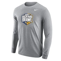 West Virginia Nike Backyard Brawl Core Cotton Long Sleeve Tee