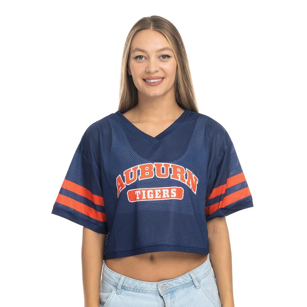 Auburn Zoozatz V-Neck Mesh Football Tee