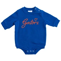 Florida Zoozatz Infant Script Heart Fleece Onesie