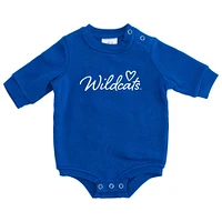 Kentucky Zoozatz Infant Script Heart Fleece Onesie