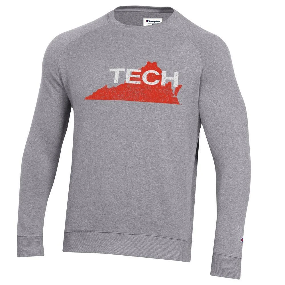 Virginia Tech Champion Vault Triumph Fleece Raglan Crew