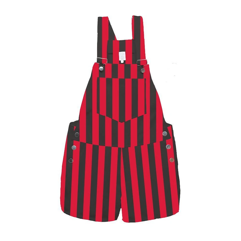 Red and Black Women's Team Overall Short