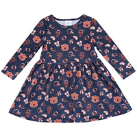 Auburn Zoozatz Toddler Sports Long Sleeve Dress