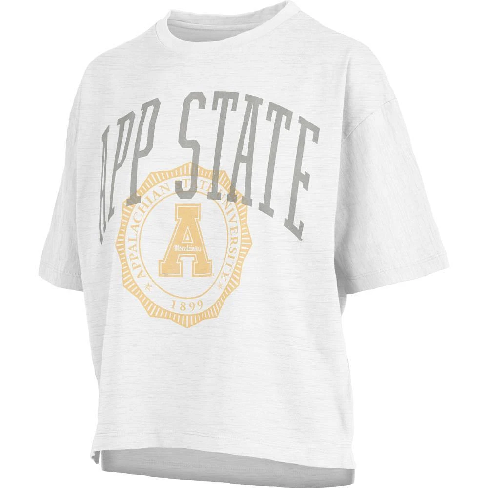 App State Pressbox Rock and Roll Waist Length Tee Lawrence