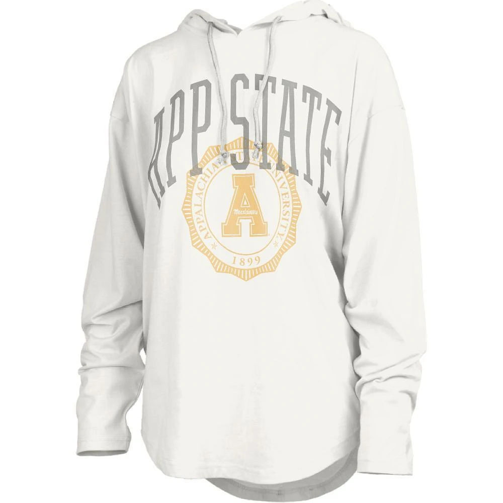 App State Pressbox Long Sleeve Hooded Top Lawrence